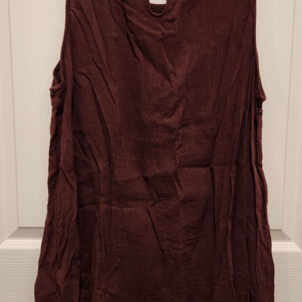 Sonoma Rich Brown Sleeveless Tank Top